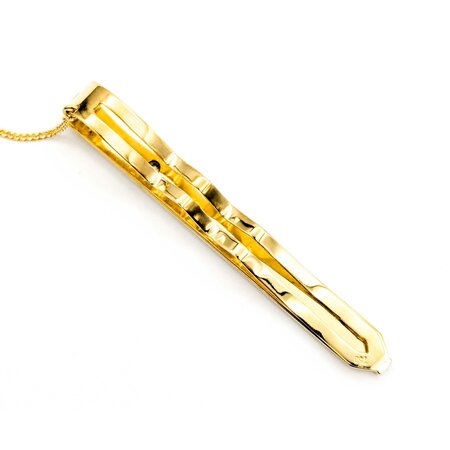 Tie Bar .05ct Round Diamond 18ktt 66x7.5mm 15.14g 225040008