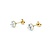 Earrings Stud Friction Back 1.00ctw Round Diamonds 14ky 5.25mm .88g 125040003