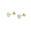 Earrings Stud Friction Back 1.00ctw Round Diamonds 14ky 5.25mm .88g 125040003
