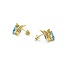 Earrings Friction Backs .01ctw Round Diamonds 2.00ctw Swiss Blue Topaz 14ky 15x11mm 2.37g 225030071