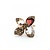 Ring Floral LeVian .65ctw Round Diamonds 2ct Garnet 3.5ctw White Quartz 14ky .75x.75" 6.67g 125040019