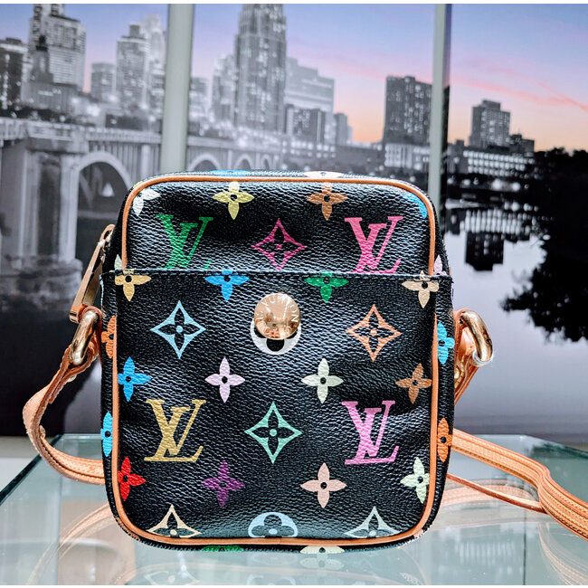 Handbag Louis Vuitton Rift Murakami Noir Multicolor 225045001