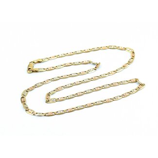 Necklace Flat Gucci Link 10kt tri 3.4mm 18" 6.22g 125030038