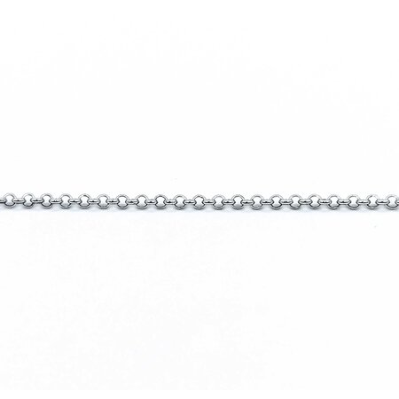Necklace Chain Link 18kw 1.7mm 15-17" 3.33g 125030115