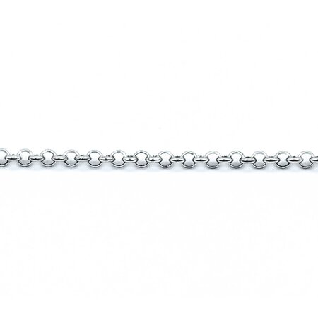 Necklace Chain Link 18kw 1.7mm 15-17" 3.33g 125030115