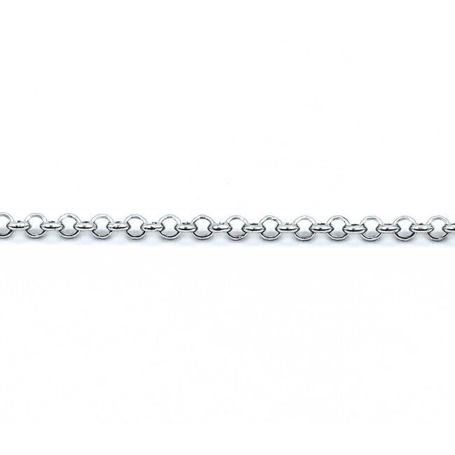 Necklace Chain Link 18kw 1.7mm 15-17" 3.33g 125030115