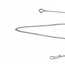 Necklace Chain Link 18kw 1.7mm 15-17" 3.33g 125030115