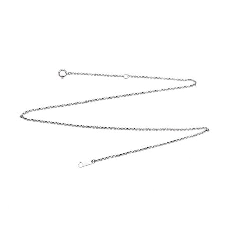 Necklace Chain Link 18kw 1.7mm 15-17" 3.33g 125030115
