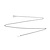 Necklace Chain Link 18kw 1.7mm 15-17" 3.33g 125030115