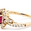Ring Halo .71ctw Round Diamonds 1.50ct Ruby 18kr sz7.5 4.32g 125030051