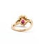 Ring Halo .71ctw Round Diamonds 1.50ct Ruby 18kr sz7.5 4.32g 125030051