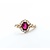 Ring Halo .71ctw Round Diamonds 1.50ct Ruby 18kr sz5.5 4.32g 125030051