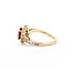 Ring Halo .71ctw Round Diamonds 1.50ct Ruby 18kr sz7.5 4.32g 125030051