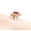 Ring Halo .71ctw Round Diamonds 1.50ct Ruby 18kr sz7.5 4.32g 125030051