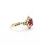 Ring Halo .71ctw Round Diamonds 1.50ct Ruby 18kr sz7.5 4.32g 125030051