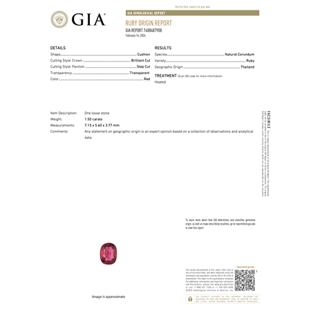 Ring Halo .71ctw Round Diamonds 1.50ct Ruby 18kr sz5.5 4.32g 125030051