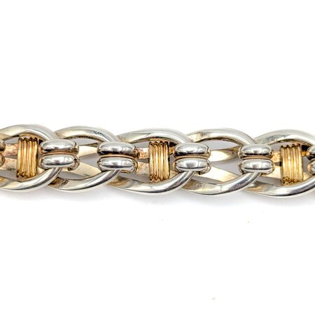 Necklace Choker "Christofle Inspired" SS/14ky 16.5mm 17.5" 215g 225030107