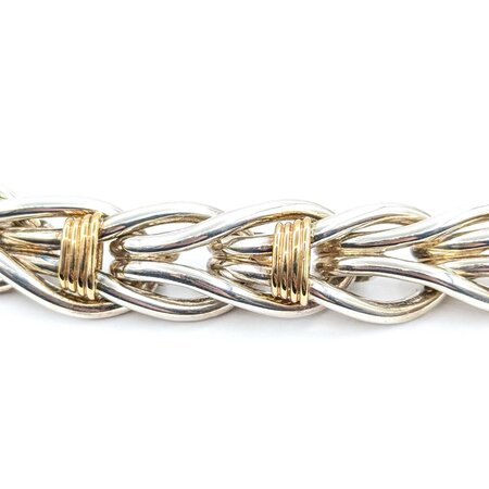 Necklace Choker "Christofle Inspired" SS/14ky 16.5mm 17.5" 215g 225030107