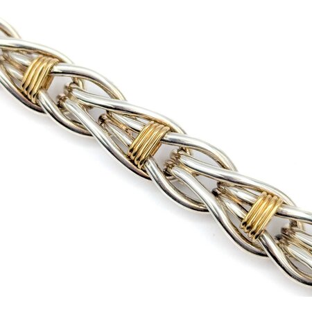 Necklace Choker "Christofle Inspired" SS/14ky 16.5mm 17.5" 215g 225030107