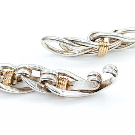 Necklace Choker "Christofle Inspired" SS/14ky 16.5mm 17.5" 215g 225030107
