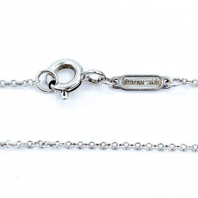 Pendant Tiffany & Co. Roman Numeral Pendant 925 .3x.3" 16-18" 5.51g 125040012