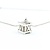 Pendant Tiffany & Co. Roman Numeral Pendant 925 .3x.3" 16-18" 5.51g 125040012