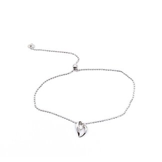 Bracelet Lariat .05ctw Round Diamonds 18kw 1.1mm 6-7.5" 2.15g 125030105