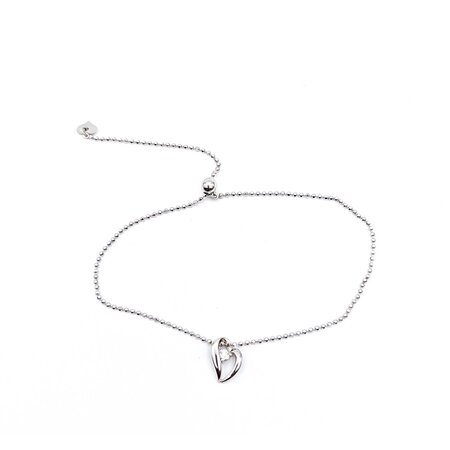 Bracelet Lariat .05ctw Round Diamonds 18kw 1.1mm 6-7.5" 2.15g 125030105