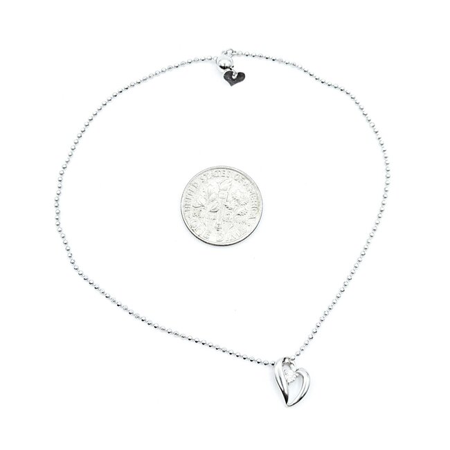 Bracelet Lariat .05ctw Round Diamonds 18kw 1.1mm 6-7.5" 2.15g 125030105