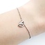Bracelet Lariat .05ctw Round Diamonds 18kw 1.1mm 6-7.5" 2.15g 125030105