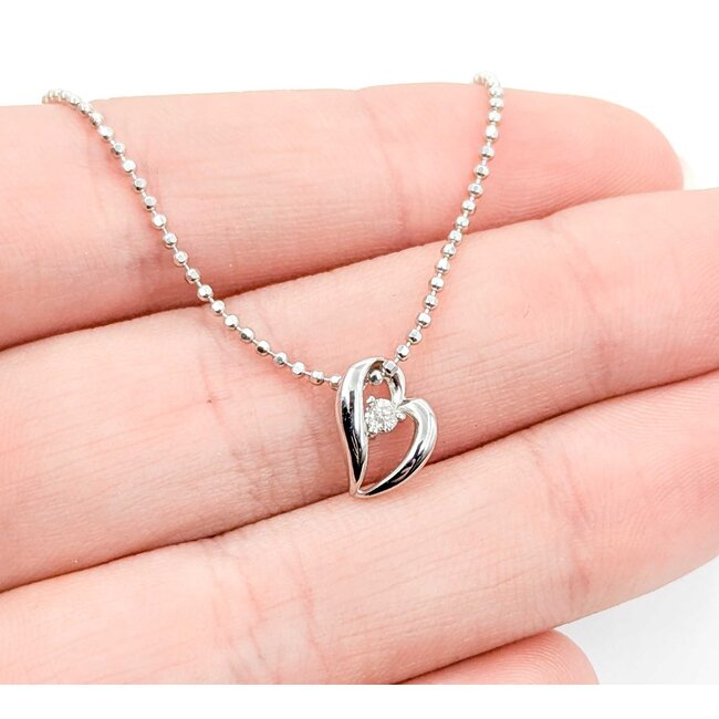 Bracelet Lariat .05ctw Round Diamonds 18kw 1.1mm 6-7.5" 2.15g 125030105