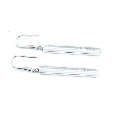 Earrings Tiffany & Co. Bar Dangle Hook SS 50x5mm 6.75g 225030072