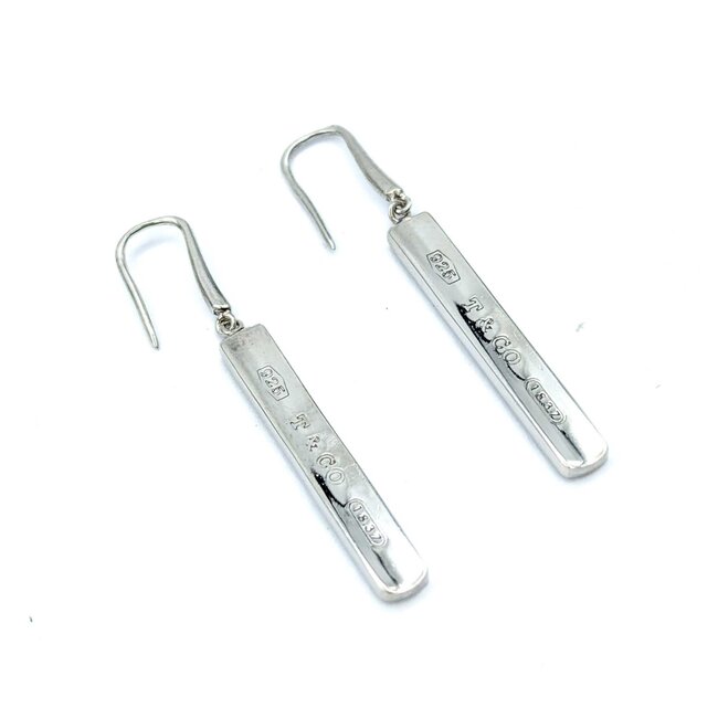 Earrings Tiffany & Co. Bar Dangle Hook SS 50x5mm 6.75g 225030072