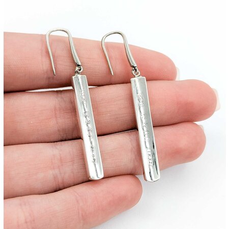 Earrings Tiffany & Co. Bar Dangle Hook SS 50x5mm 6.75g 225030072