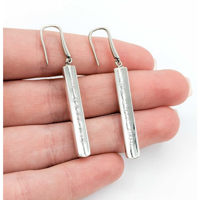 Earrings Tiffany & Co. Bar Dangle Hook SS 50x5mm 6.75g 225030072