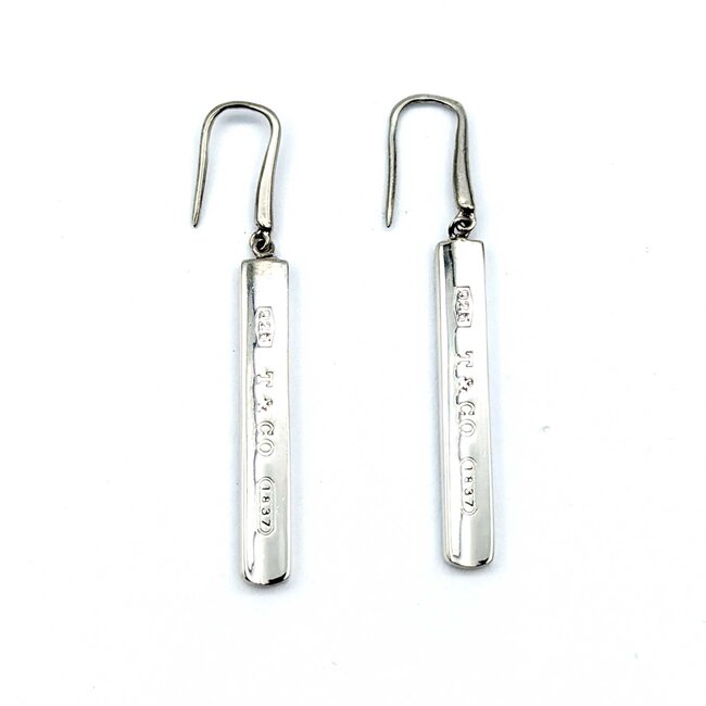 Earrings Tiffany & Co. Bar Dangle Hook SS 50x5mm 6.75g 225030072