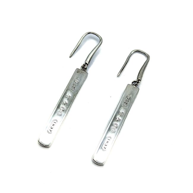 Earrings Tiffany & Co. Bar Dangle Hook SS 50x5mm 6.75g 225030072