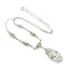 Necklace Art Deco Filigree .05ct Old European Diamond 2.75mm Pearls 14kw/r 17.5" 3.86g 225040036