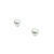 Earrings Stud Mikimoto W/Box 8mm Pearls 18kw 2.37g 225040037