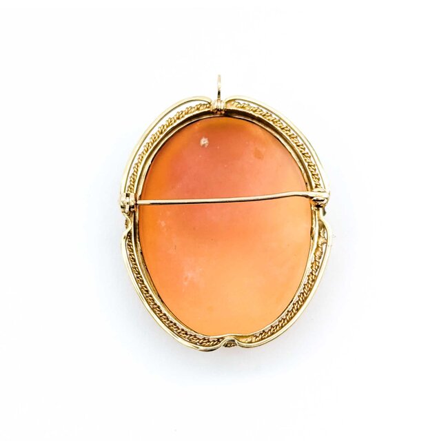 Pendant / Brooch 35mm x 27mm Cameo 14ky 7.68g 225040019
