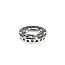 Pendant Circle 0.30ctw Round Diamonds .98ctw Black Diamonds 18kw .6x.6" 2.90g 125030107