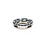 Pendant Circle 0.30ctw Round Diamonds .98ctw Black Diamonds 18kw .6x.6" 2.90g 125030107
