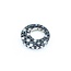 Pendant Circle 0.30ctw Round Diamonds .98ctw Black Diamonds 18kw .6x.6" 2.90g 125030107