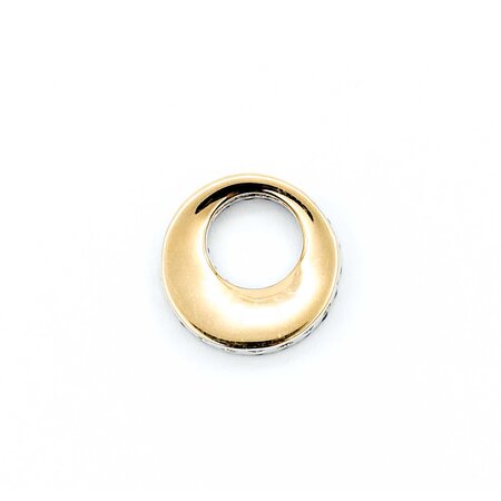 Pendant Circle 0.30ctw Round Diamonds .98ctw Black Diamonds 18kw .6x.6" 2.90g 125030107