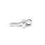 Pendant Cross Invisible Set 0.50ctw Princess Diamonds 18kw .8x.55" 2.17g 125030102