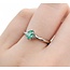 Ring Solitaire .33ct Emerald 14kw Sz5.5 1.93g 225040026