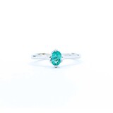  Ring Solitaire .33ct Emerald 14kw Sz5.5 1.93g 225040026