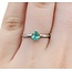 Ring Solitaire .33ct Emerald 14kw Sz5.5 1.93g 225040026