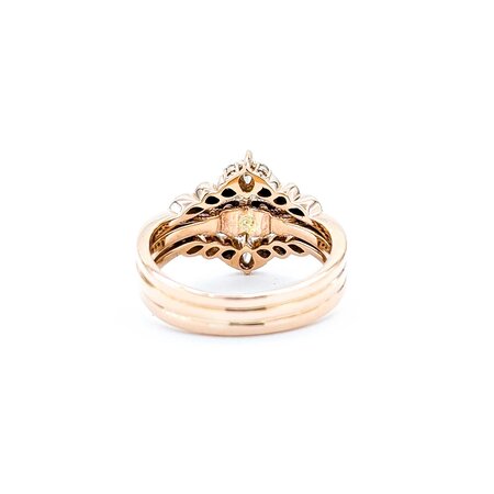 Ring Anniversary Set .70ct Marquise Lab Grown Diamond .37ctw Near Colorless Diamonds 14kr sz7.5 6.76g 125040017