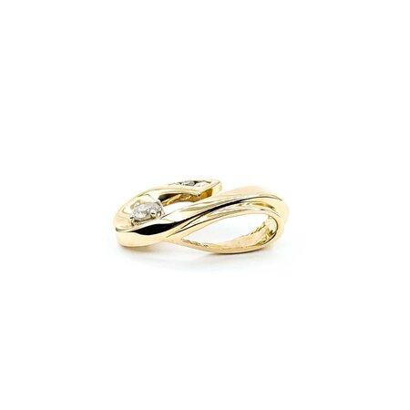 Pendant Swirl .30ctw Round Diamonds 14ky 21x11mm 2.55g 225040034